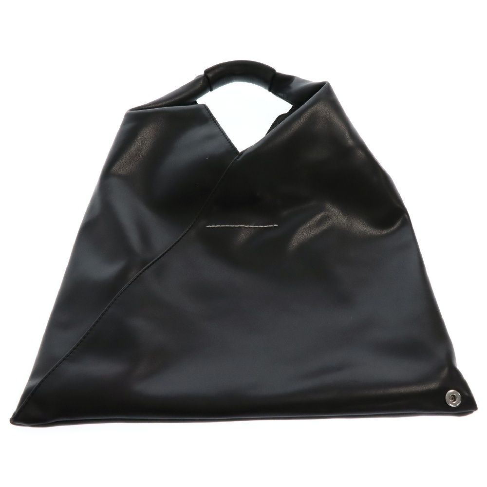 MM6 Maison Margiela (エムエムシックスメゾンマルジェラ) JAPANESE BAG SMALL ジャパニーズ フェイクレザートートバッグ ブラック