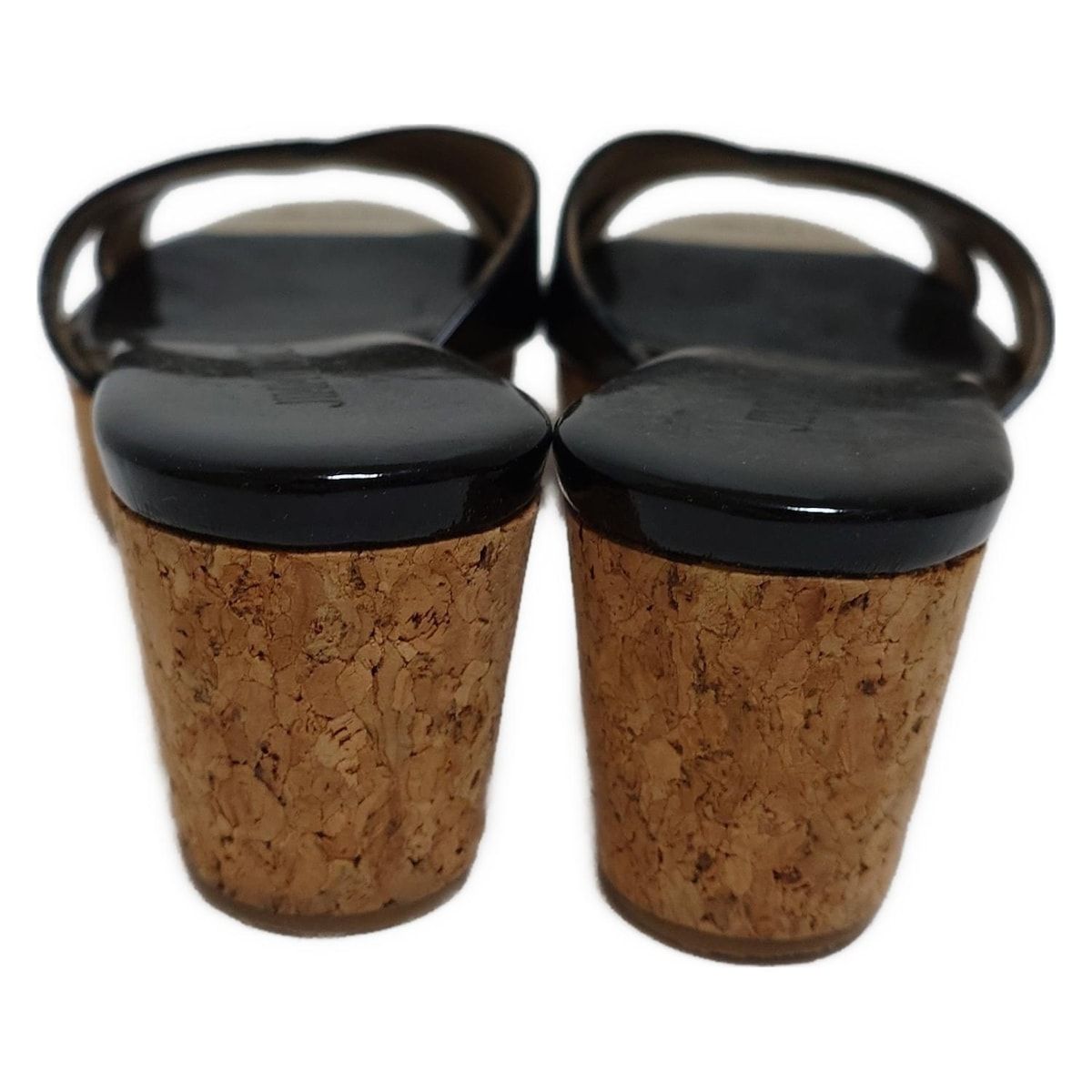 JIMMY CHOO ジミーチュウ ミュール 36 レディース - 黒 レザー KIN-KAAI_COM