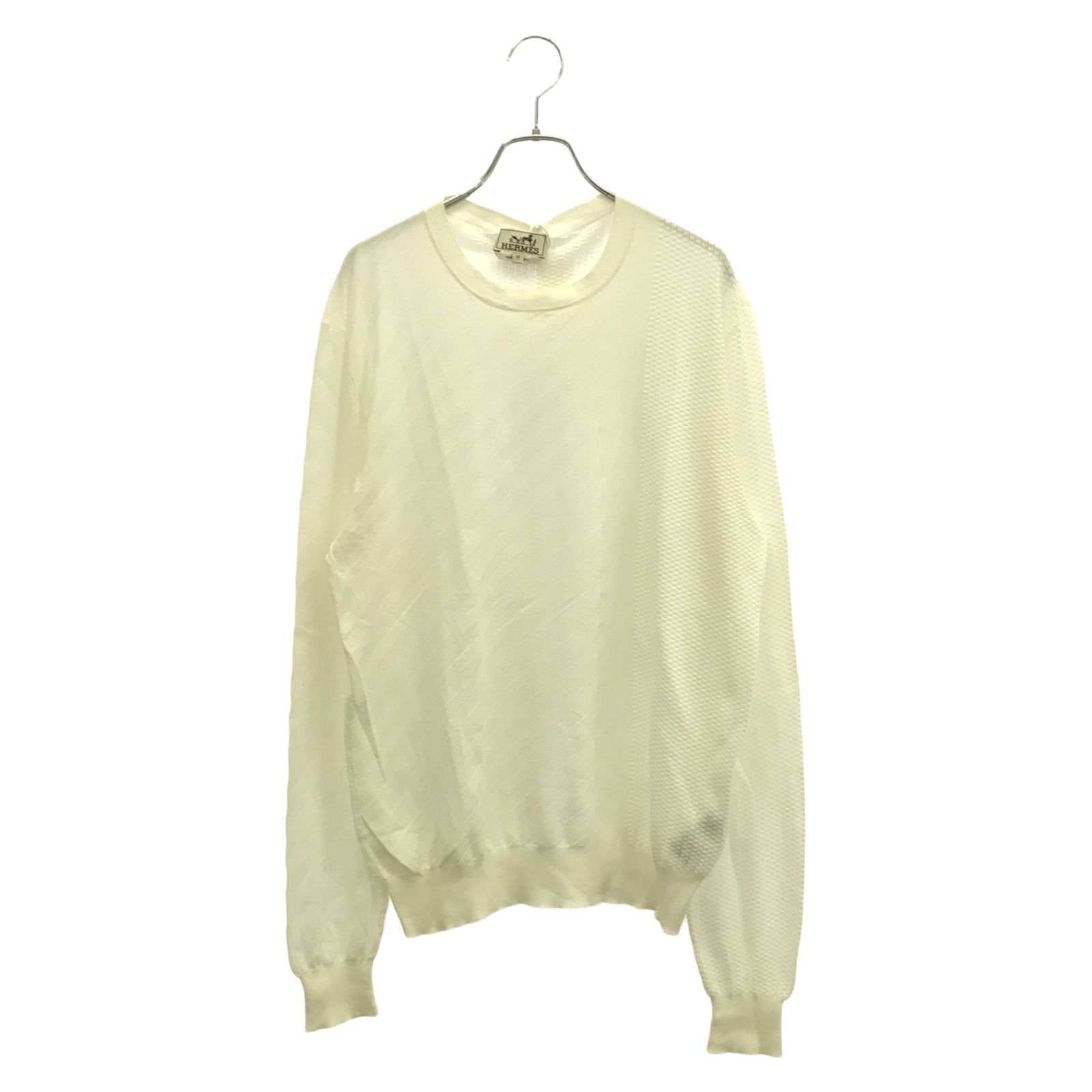 エルメス HERMES ニット ニット ホワイト コットン ニット レディース Used C