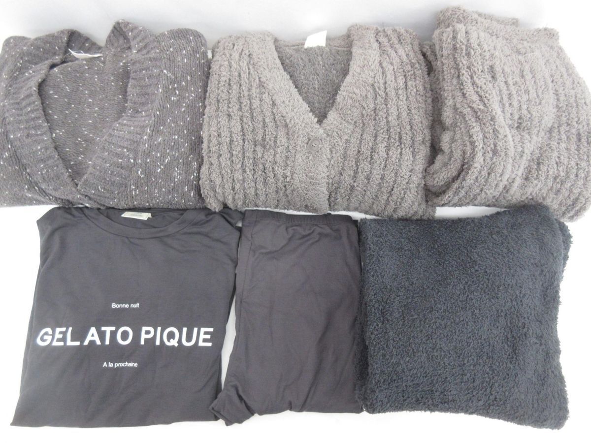 ジェラートピケ gelato pique ルームウェア パジャマ 6点 F ONESIZE レディース