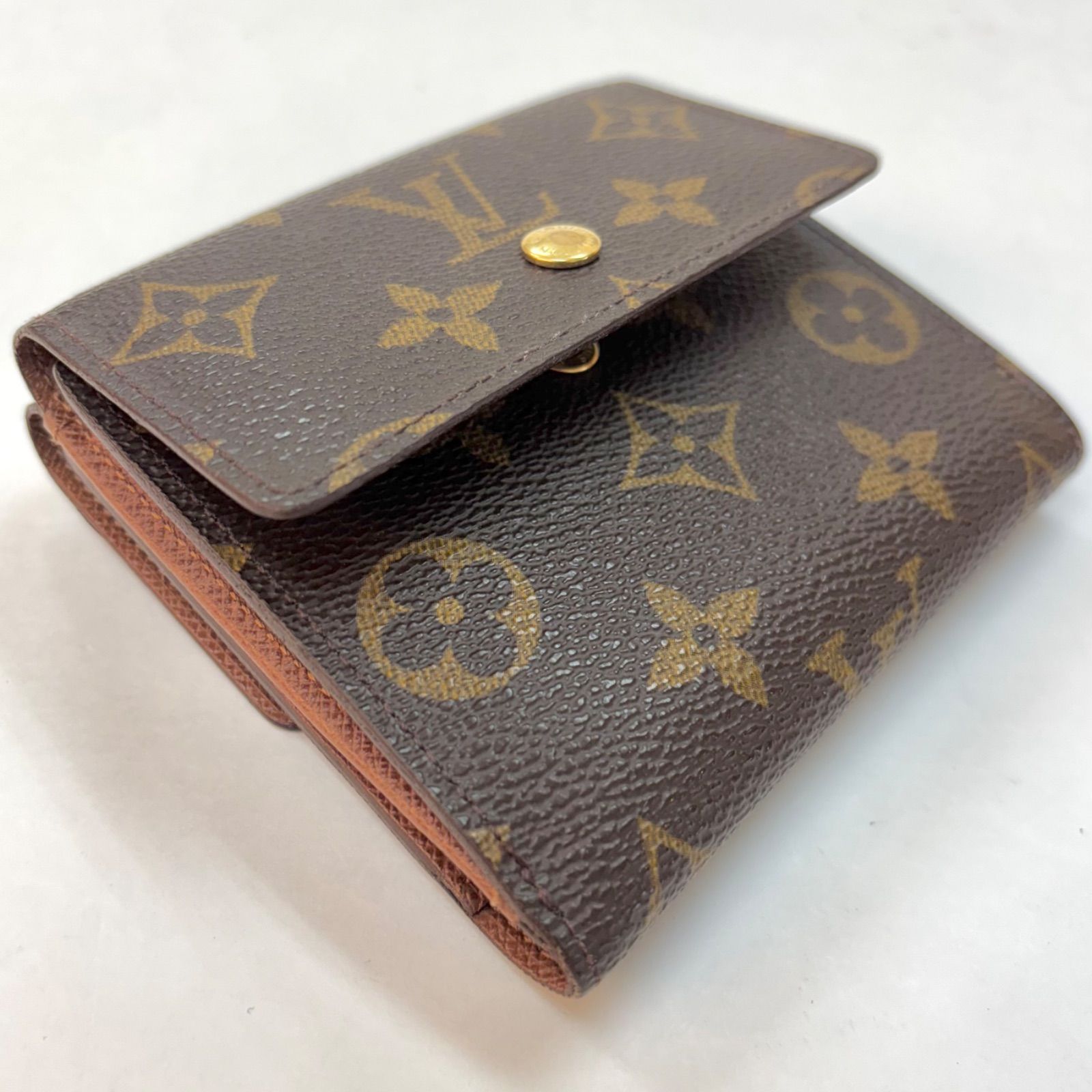 外観 LOUIS VUITTON ルイヴィトン モノグラム ポルトフォイユ エリーズ Wホック財布 両面財布 コンパクト財布 M61654 ブラック AYA 124121101500SSN