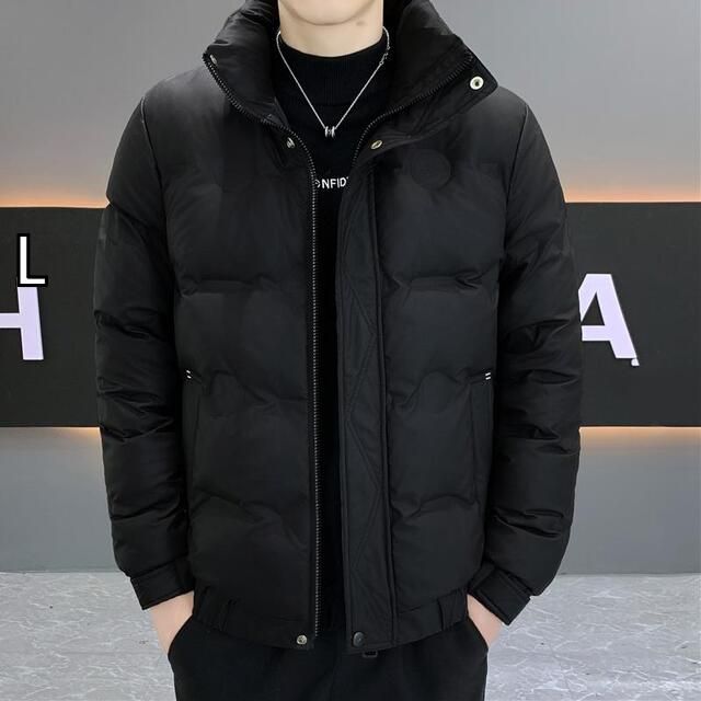 L 春 コーデ メンズ 服 シンプル ファッション オシャレ 大人 かっこいい 大きいサイズ ストリート 紳士服 冬 ダウン ジャケット カジュアル スタンド 厚手 暖かい