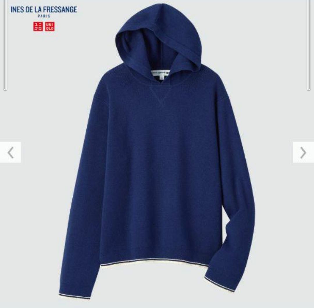 Lサイズ】イネス ニットプルパーカー INES UNIQLO ユニクロ