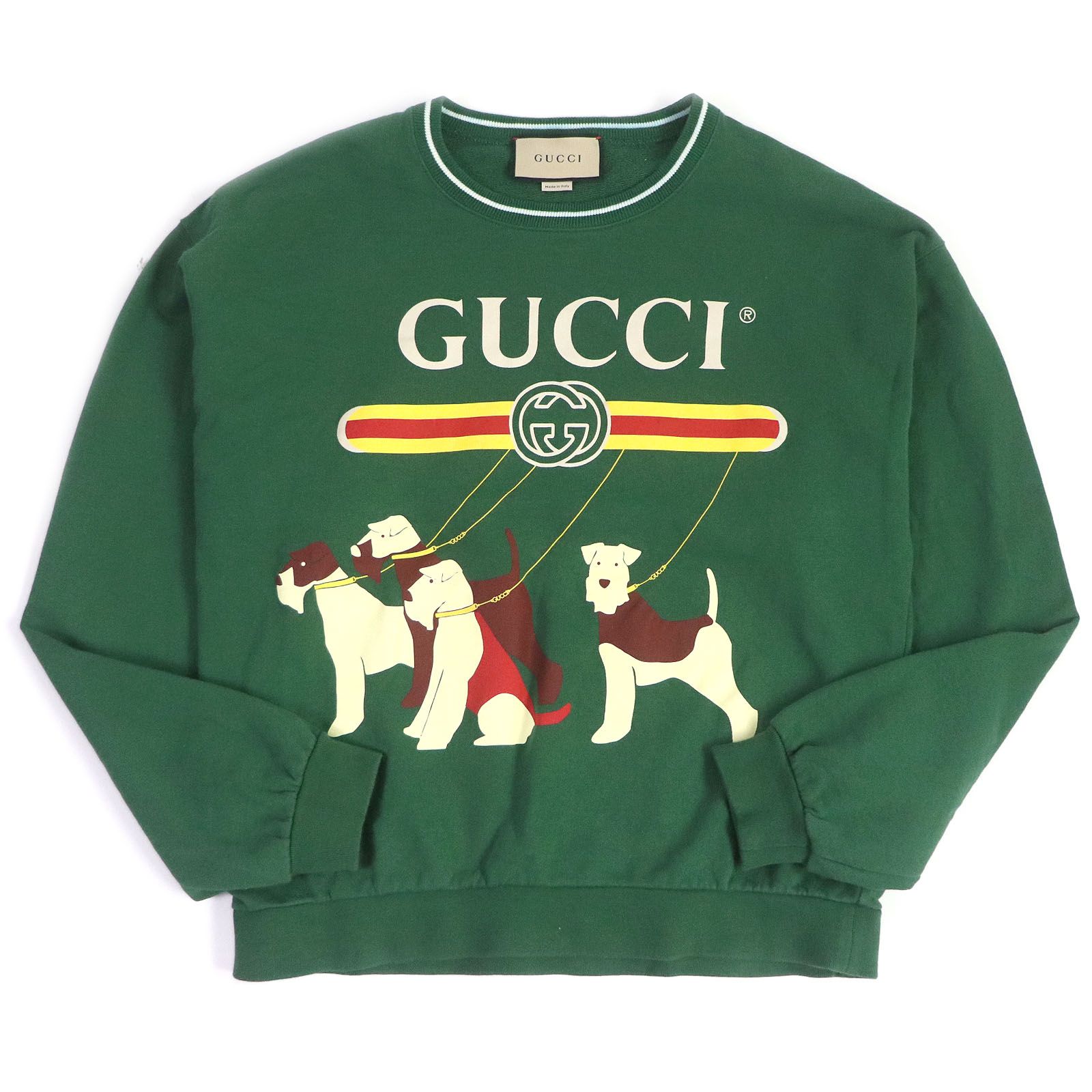 美品□GUCCI グッチ 23SS 715919 ヴィンテージロゴ ドッグプリント ...