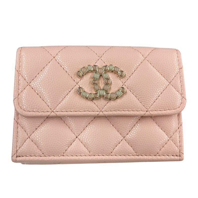CHANEL】シャネル マトラッセ スモール フラップウォレット 三