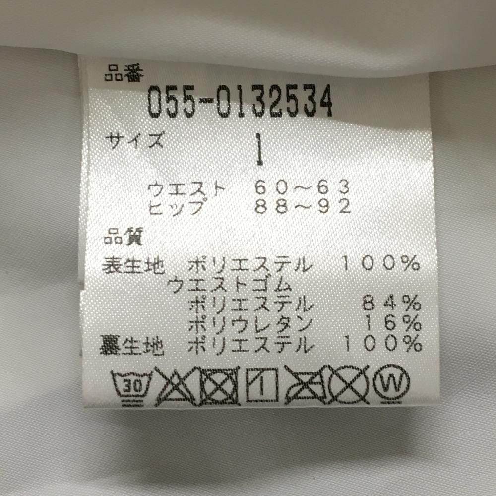 パーリーゲイツ プリーツスカート 白×ダークネイビー ボーダー 内側パンツ 裏地付 レディース 1 M ゴルフウェア PEARLY GATES LLC-HASEGAWATOSO_COM