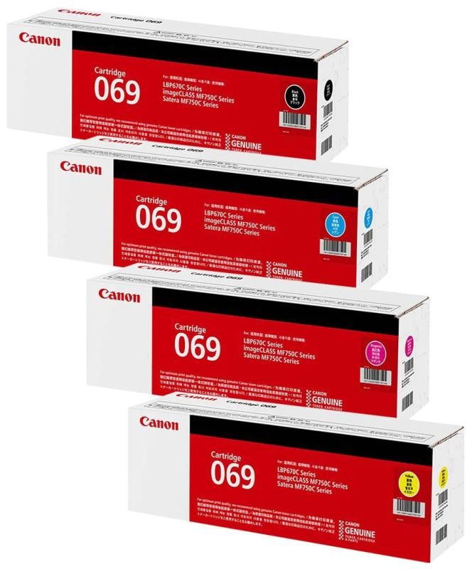 セット品 CANON キャノン 純正品 トナー カートリッジ069 4色セット ブラック シアン マゼンタ イエロー ブラック シアン マゼンタ イエロー CRG-069