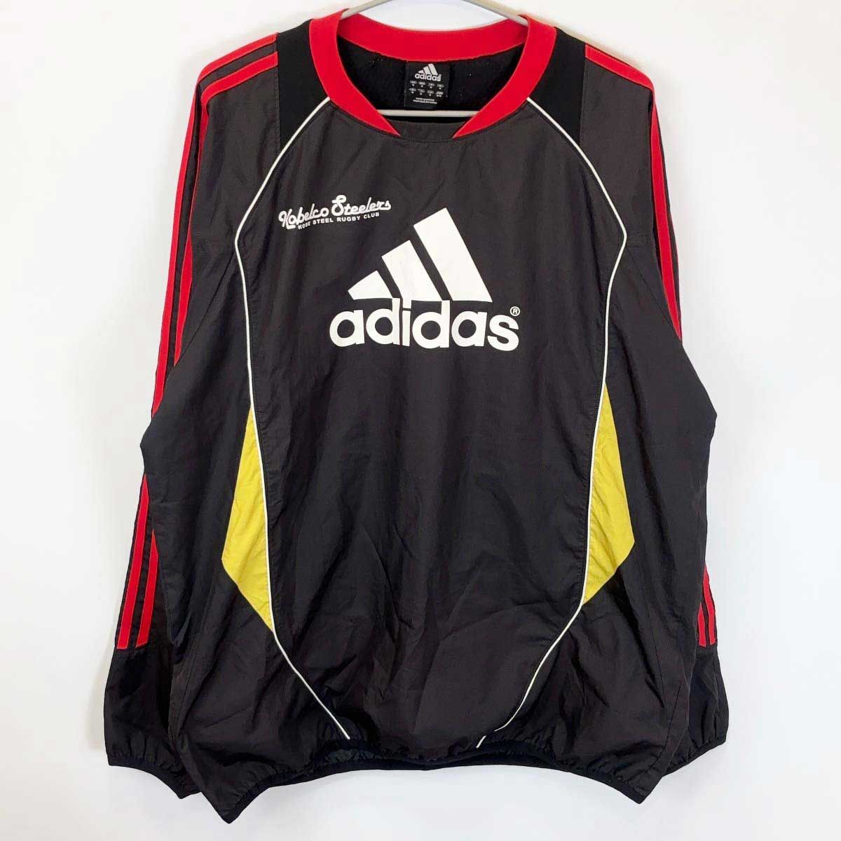 上下セット アディダス コベルコ神戸スティーラーズ ピステ ウォームアップウェア O ADIDAS 神戸製鋼 ウインドブレーカー