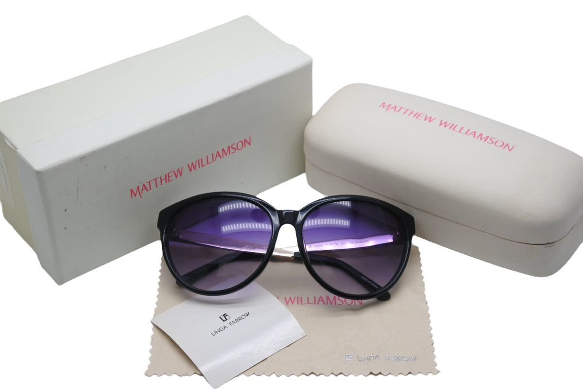 LINDA FARROW VINTAGE サングラス - 紫x紫 【古着】【中古】