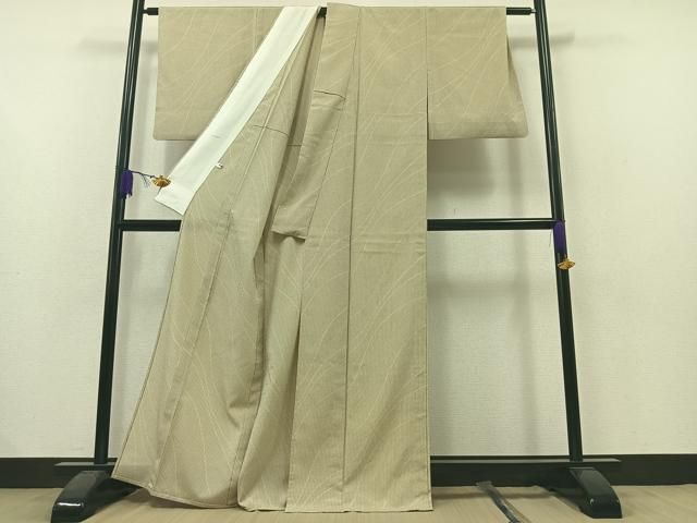 新古品】 夏物 越後 夏大島 大島紬 単衣 着物 未使用 正絹