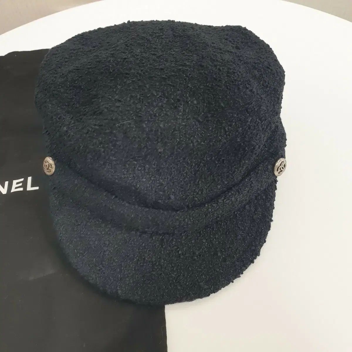 CHANEL シャネル　ツイードロゴキャップ CHANEL シャネル ツイードロゴキャップ