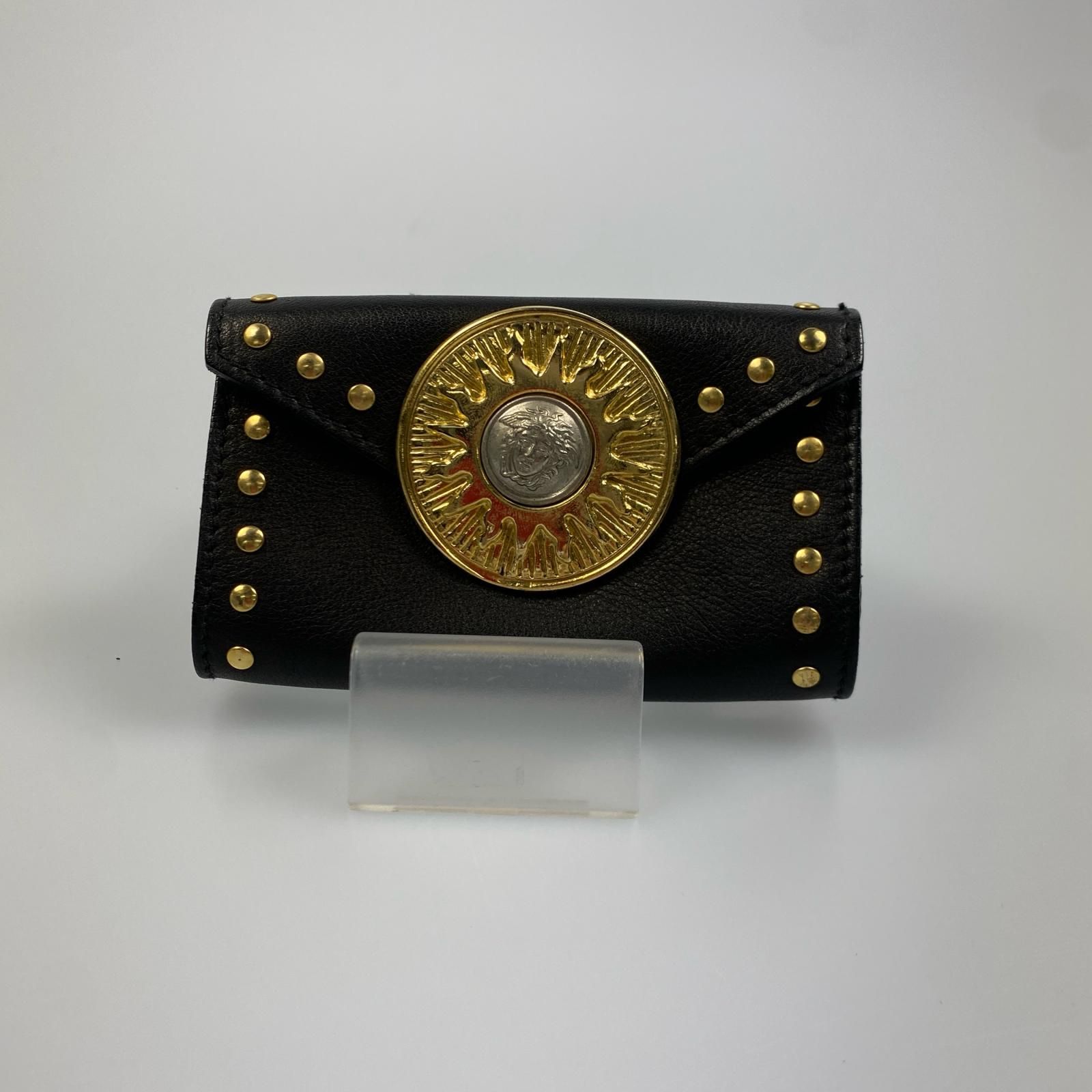 姫路東店】 中古 VERSACE | ヴェルサーチ ポーチ メデューサスタッズ  