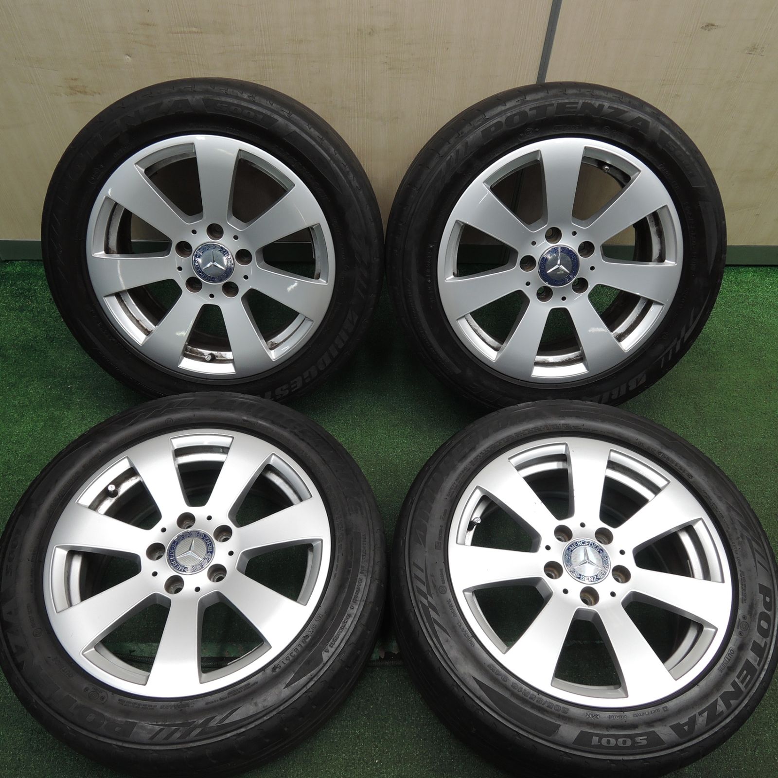 *送料無料*4本価格ベンツ Cクラス W204 純正 205/55R16 ブリヂストン ポテンザ S001 16インチ PCD112/5H4012703HAノ
