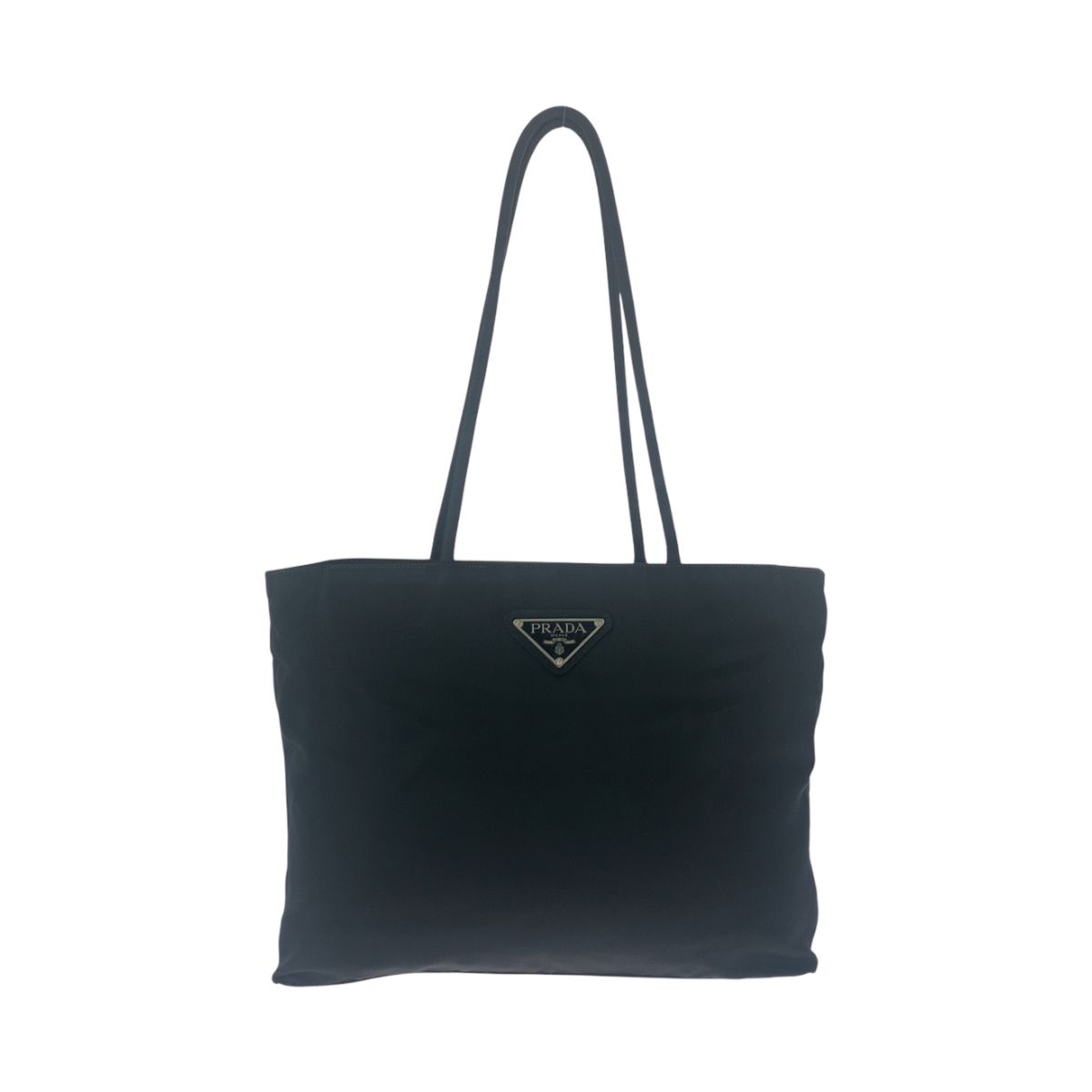 PRADA プラダ ヴィンテージ テスート 三角ロゴプレート ブラック 黒 