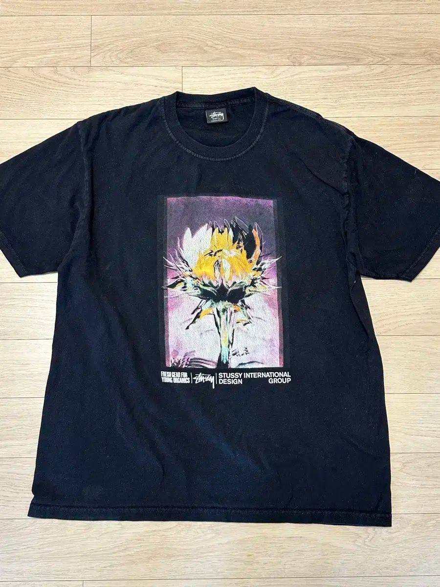 STUSSY 半袖 L STUSSY(ステューシー) / 半袖シャツ/L/レーヨン/BLU/総