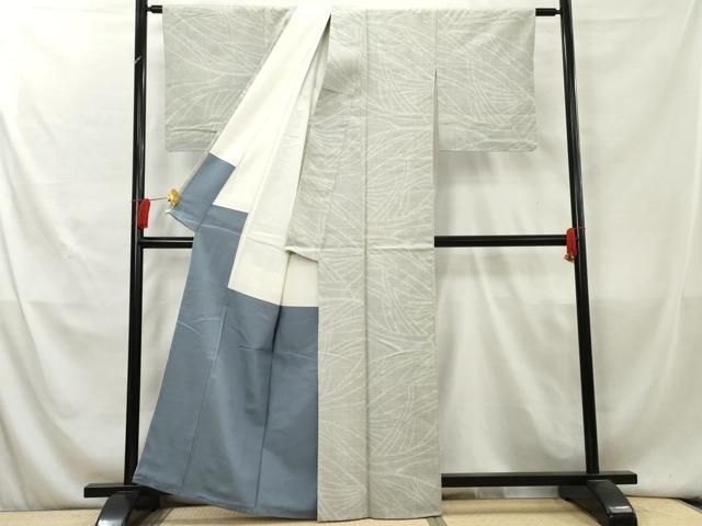 平和屋着物□結城紬 80亀甲 幾何学文 正絹 逸品 未使用