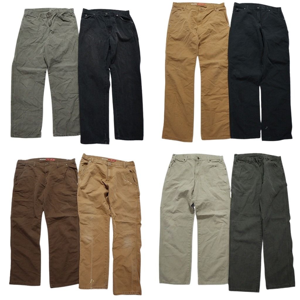 古着卸 まとめ売り ディッキーズ Dickies ダック ペインター パンツ 8枚セット メンズ 36 ワークパンツ ツールポケット 古着 NB9820