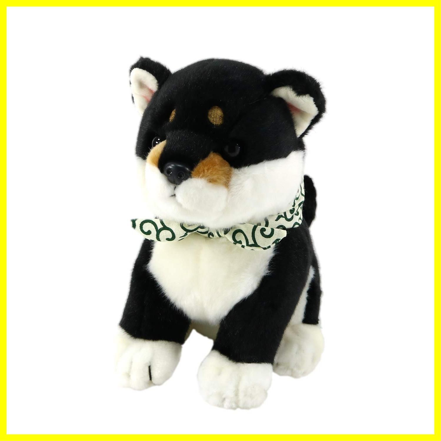 【特価セール】ぬいぐるみ 黒 まめしば キュート販売 座り M 日本 D0031N
