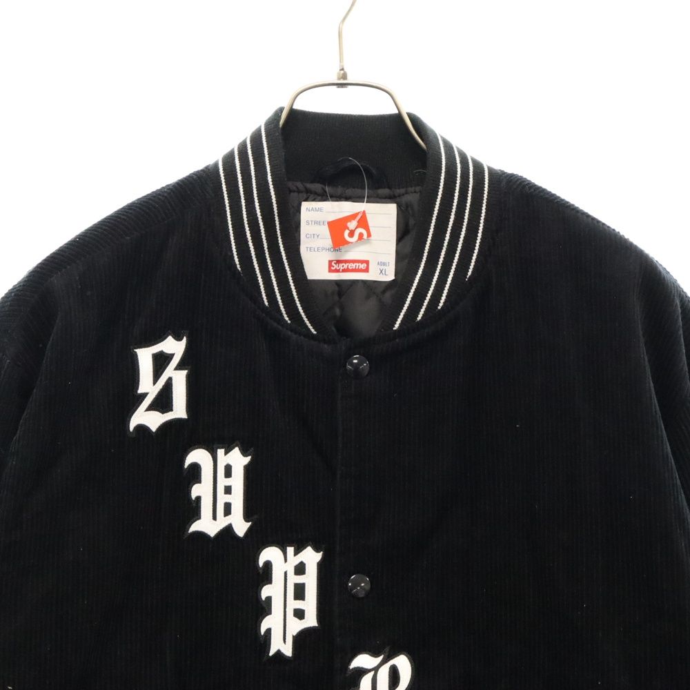 ジャケット・アウター SUPREME 18SS Old EnglishCorduroyVarsity Supreme シュプリーム 18SS Old English Corduroy Varsity