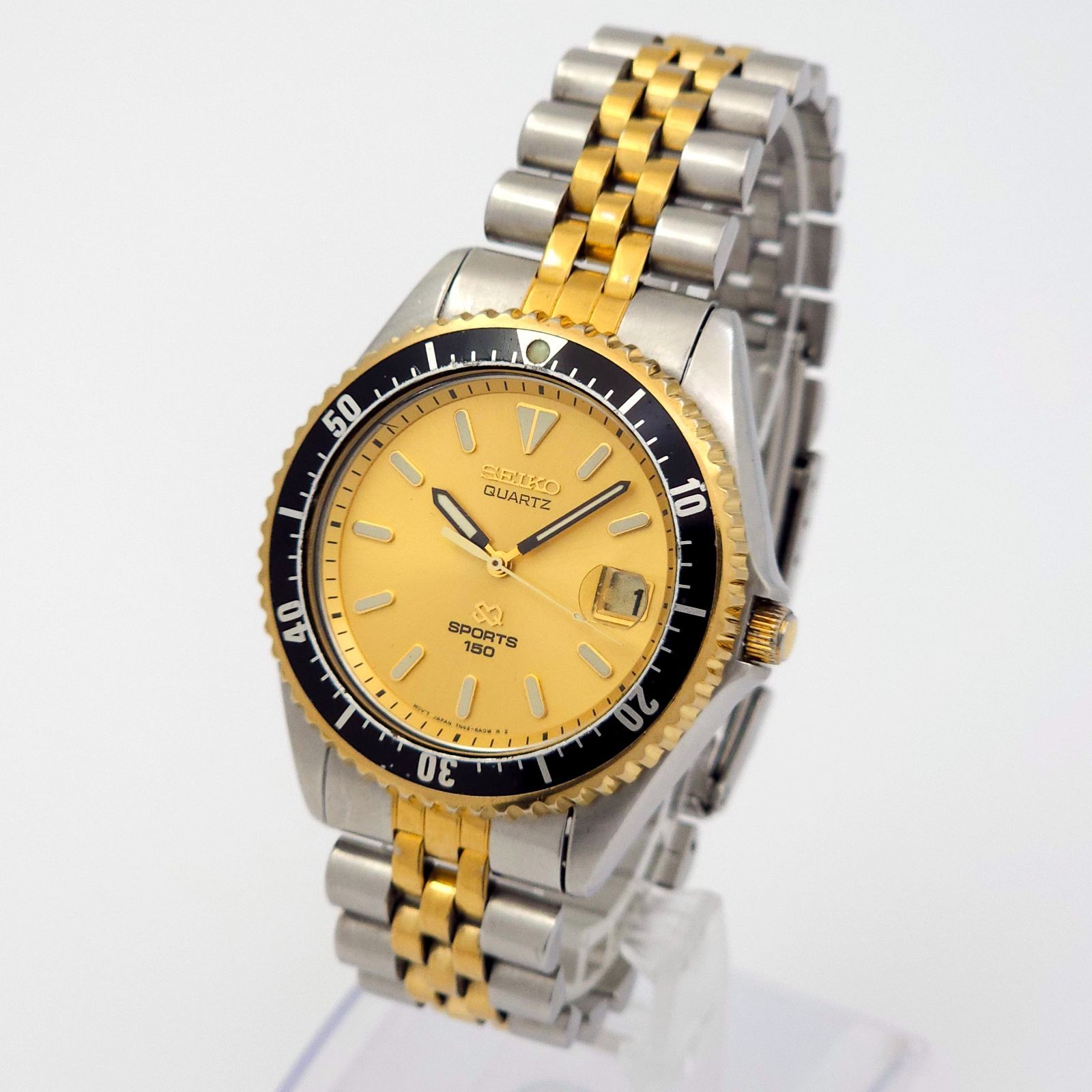 SEIKO セイコー スポーツ150 7N42-6A00 QZ 動作品 コンビ - メルカリ