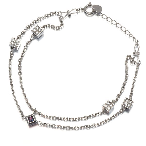 ジェムケリー ブレスレット アレキサンドライト 0.118ct ダイヤ