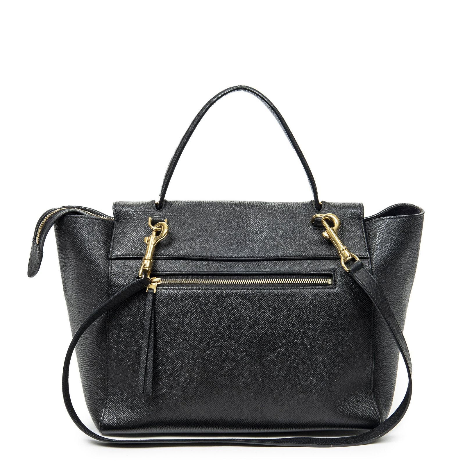 CELINE セリーヌナノベルトバッグ黒グレインレザーA DECORATOM_COM_BR
