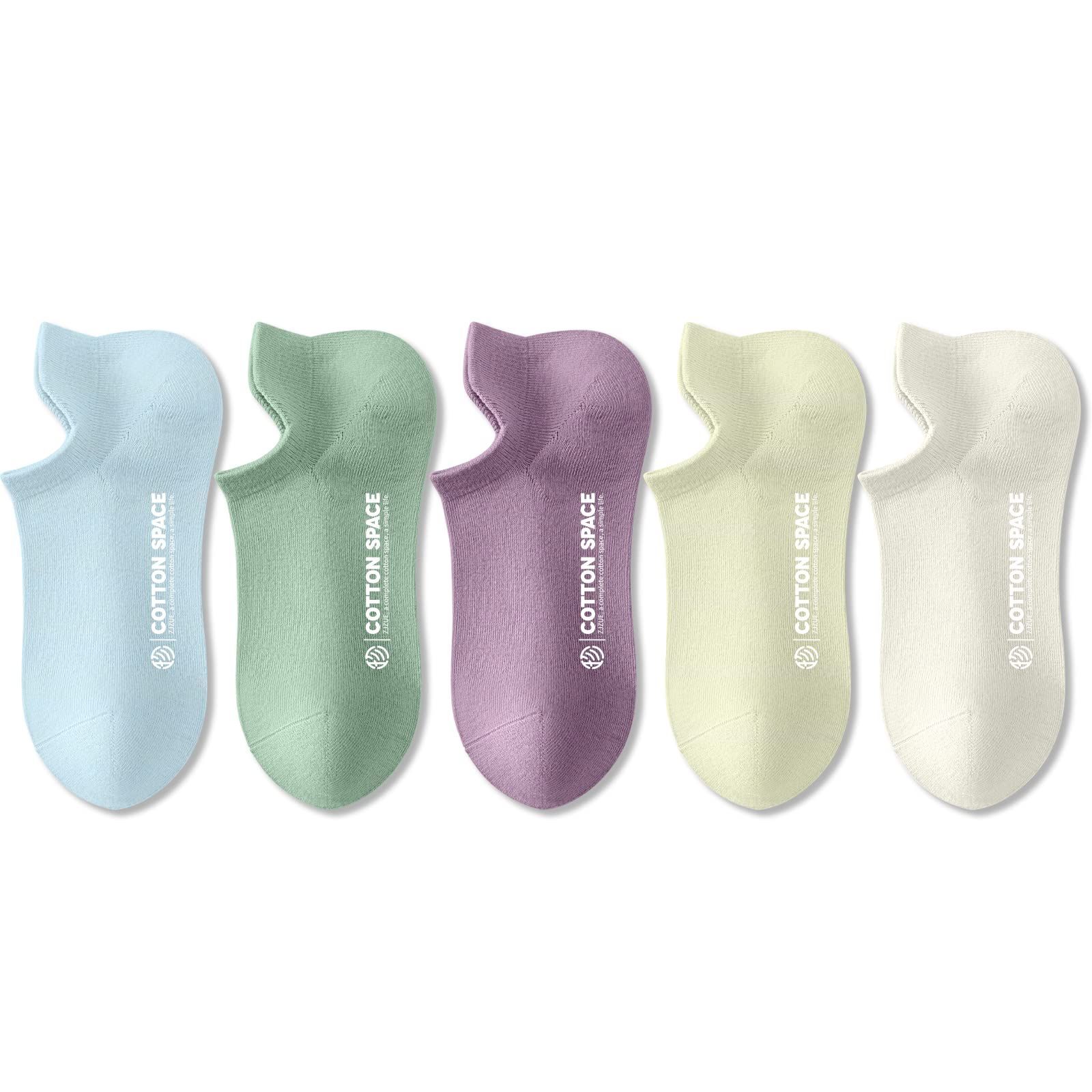 すり落ちない 色褪せにくい エコ 抗菌防臭 毛玉出にくい スポーツ カジュアル 爽やか ヒールガード付き フリーサイズ ショートソックス カバーソックス 100％綿 22-24cm 靴下 レディース Qureosert