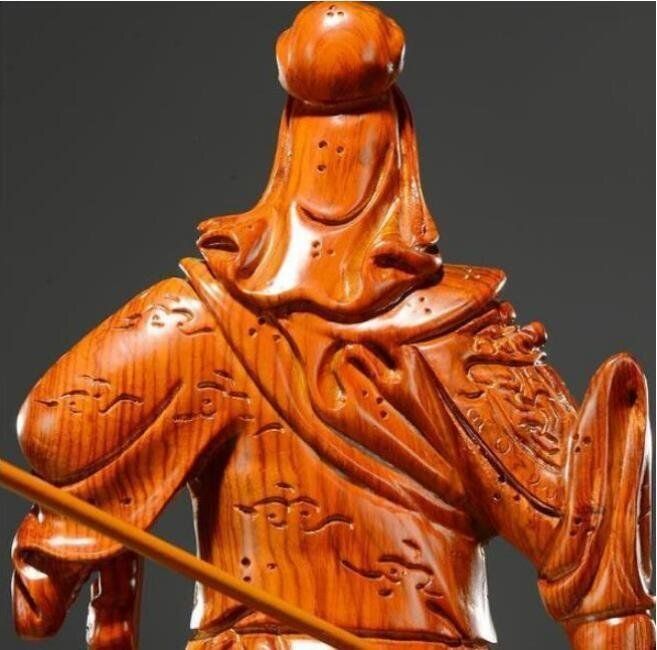 武聖　関羽像 約30cm 高30cm 精密彫刻 極上品 仏師で仕上げ品 武財神 三国志 関羽像
