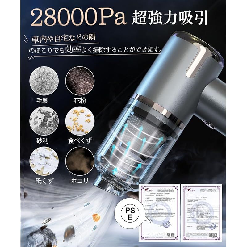 BeeTool ハンディクリーナー 多機能【2025新登場】車用掃除機