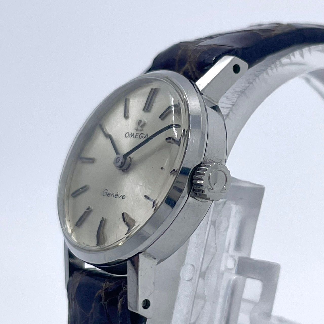 稼働品】OMEGA オメガ ジュネーブ 腕時計 レディース 手巻き 