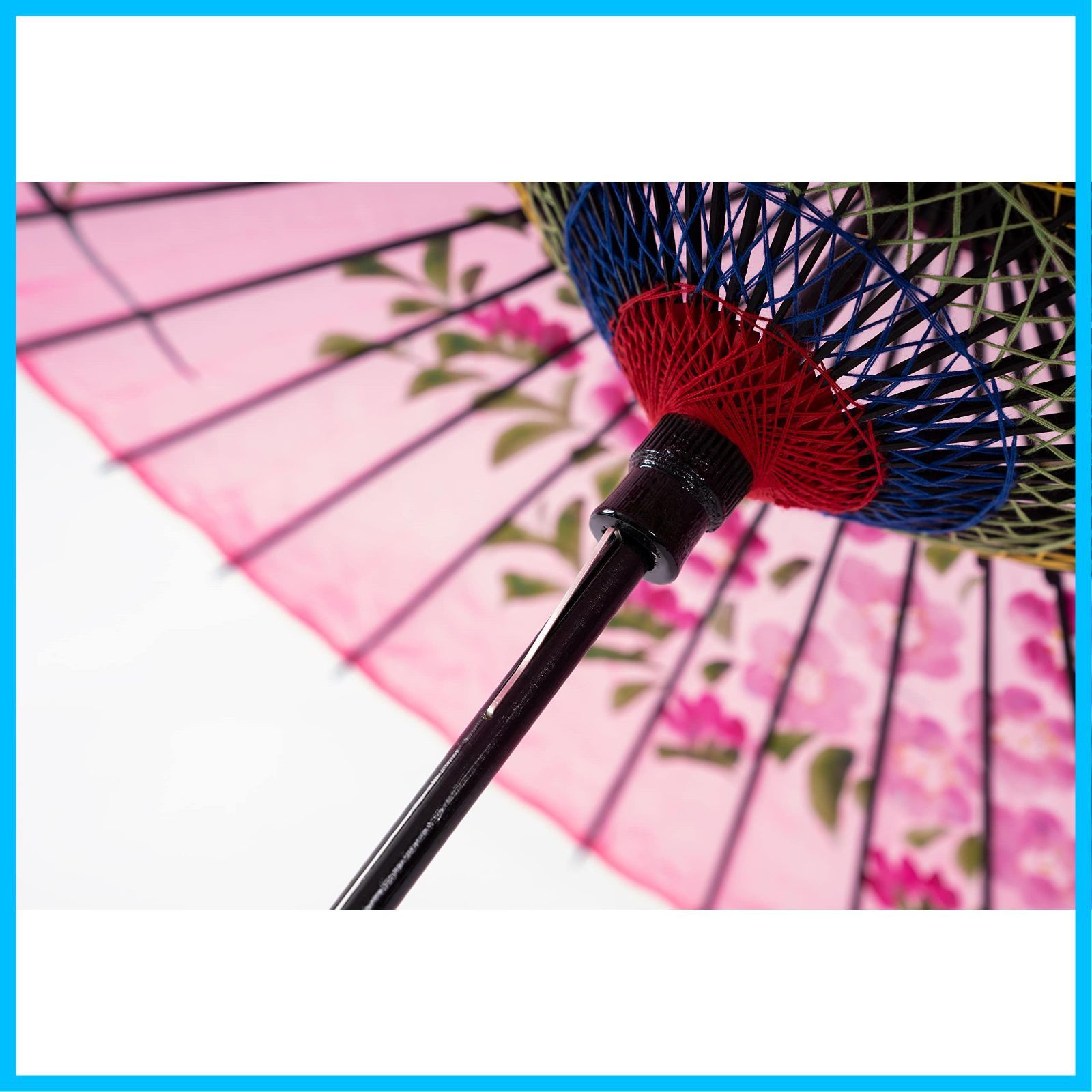 山本竹細工屋 （YAMAMOTOTAKIZAYIKUYA) 和傘 絹傘 桜絵 継柄 踊り傘