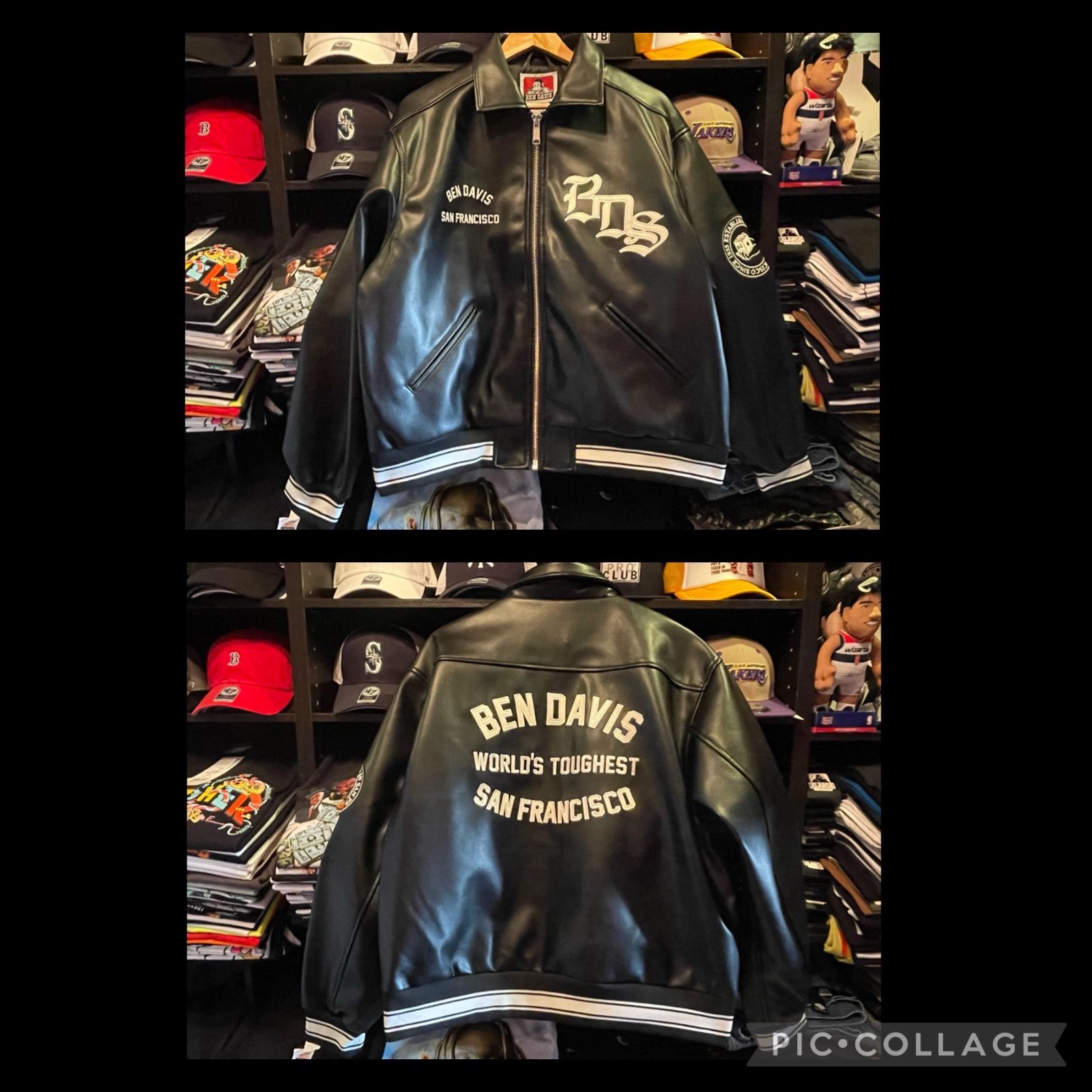 BEN DAVIS ベンデイビス FAUX LEATHER FLIGHT JACKET / レザー ...