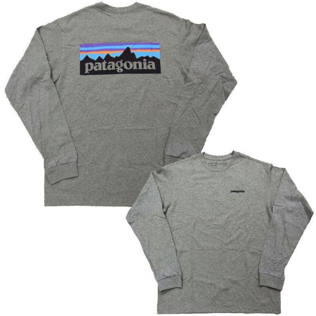 パタゴニア patagonia ロンT M LONG-SLEEVED P-6 LOGOグレー - メルカリ