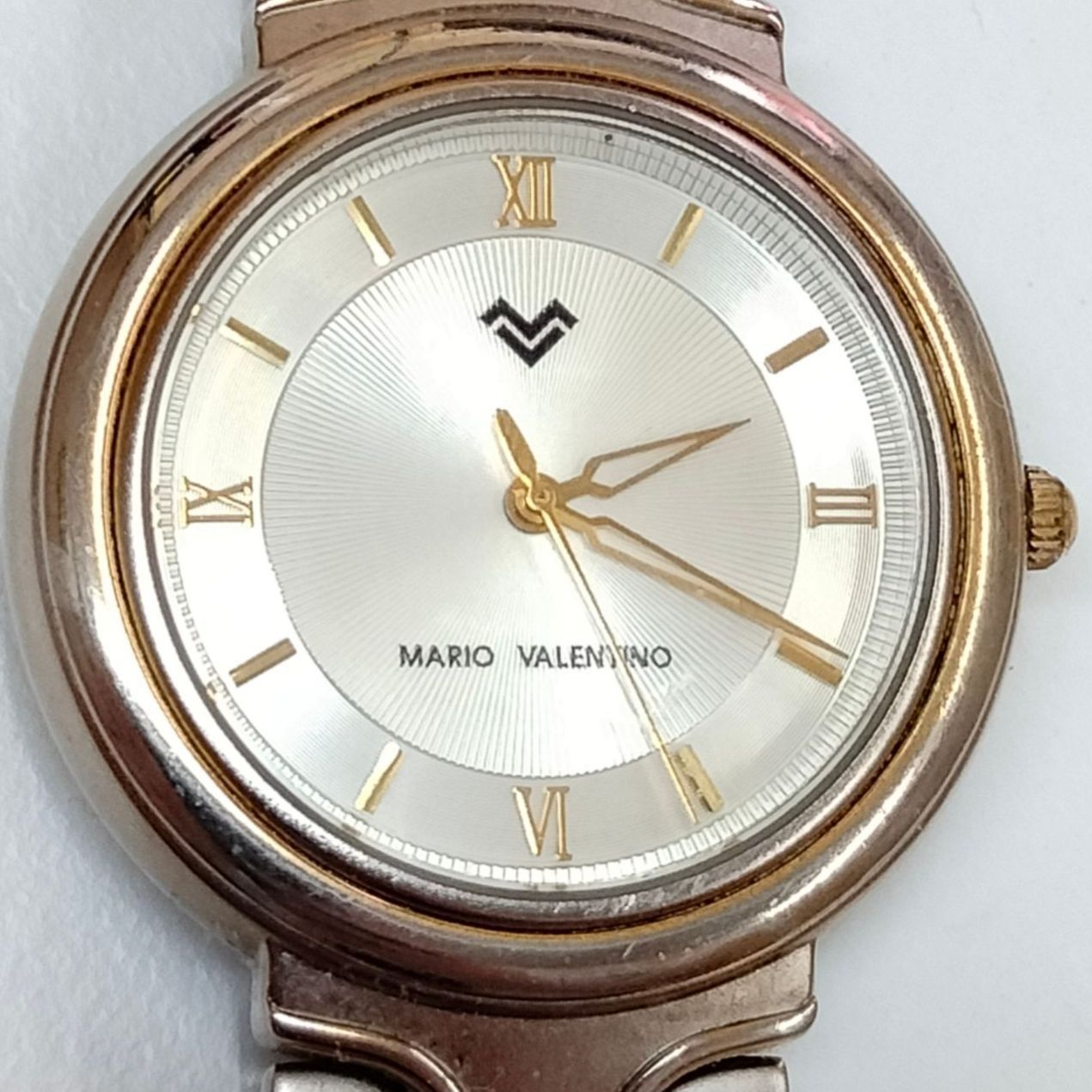 【美品 新品電池交換】MARIO VALENTINO マリオバレンチノ メンズ腕時計　クォーツ（SNA）