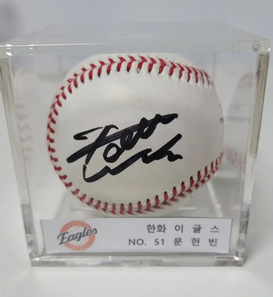 Hanwhae Eagles ハンファ イーグルス 2025 KBO 公式球 文賢彬 ムン ヒョンビン サインボール