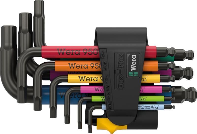 Ｗｅｒａ ９５０ ９ ヘックスプラス マルチ インペリアル３ Ｌキーセット ブラックレーザー 022641