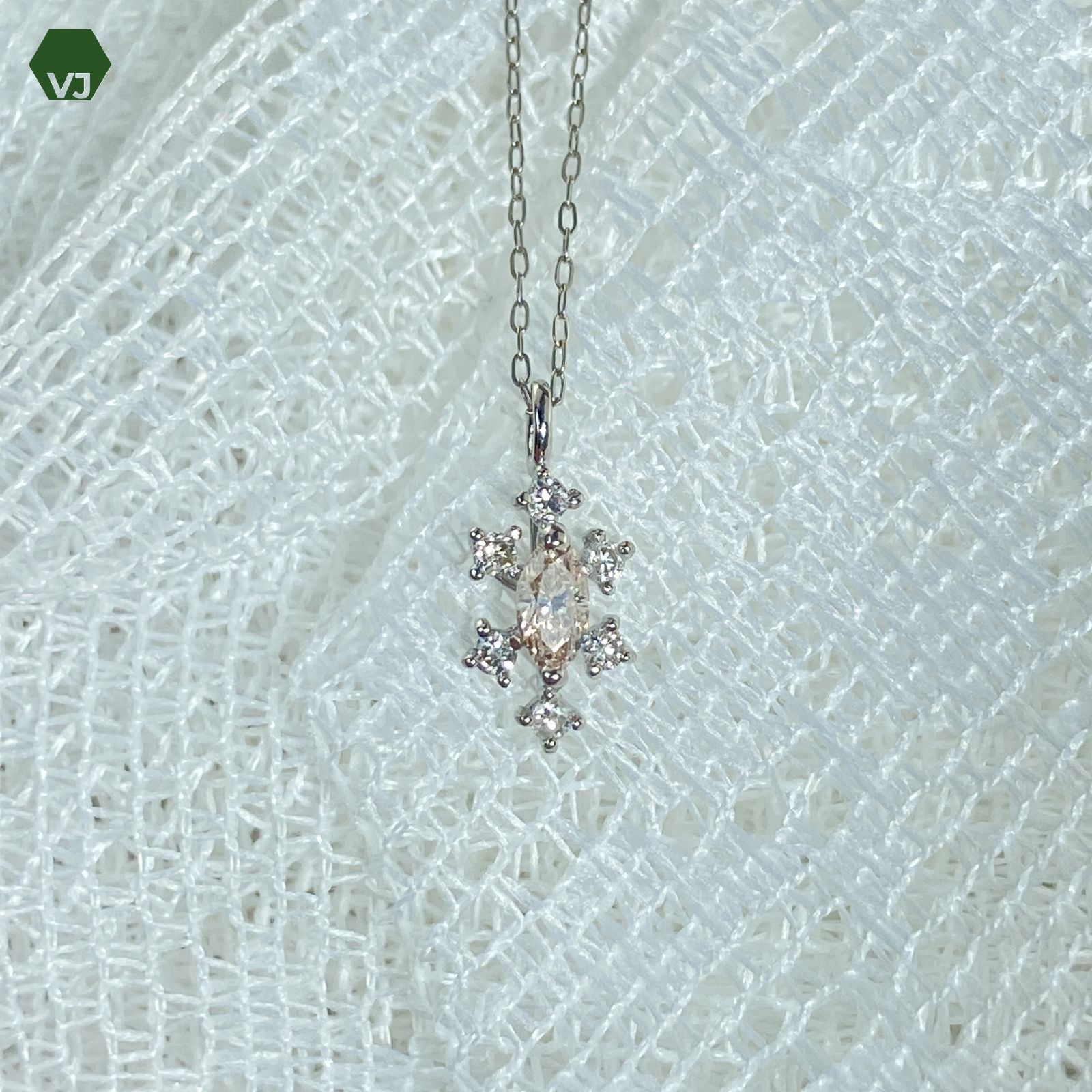 24-27】ダイヤモンド ネックレス D0.31ct【中古】【PT900/PT850】【40 