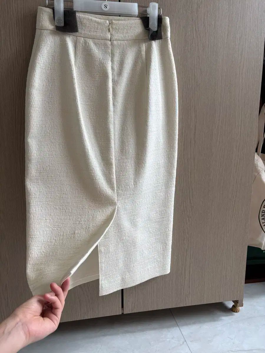 フランスアンティーク/タブリエ・ギャザーリネンエプロン/H・B