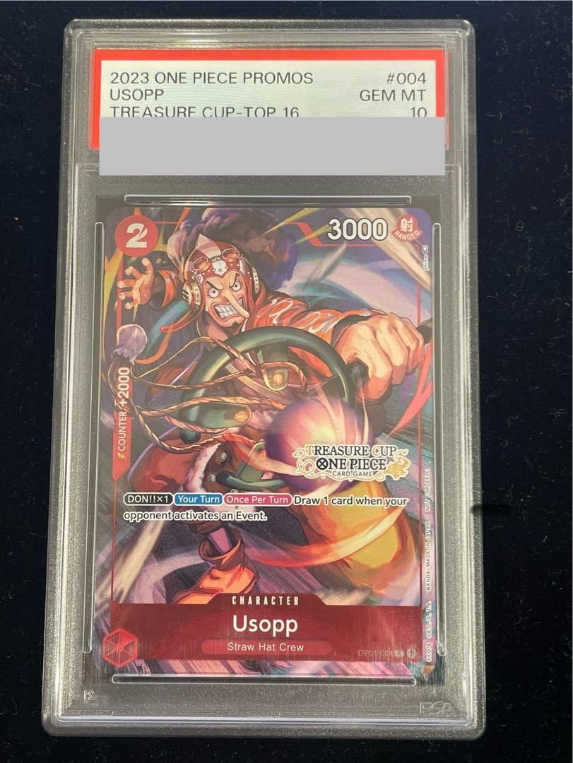 ONE PIECE - 【PSA10】ウソップ [英語版] (トレジャーカップ/illust:phima)【R】{OP01-004} PSA10】ウソップ [英語版] (トレジャーカップ/illust:phima)【R