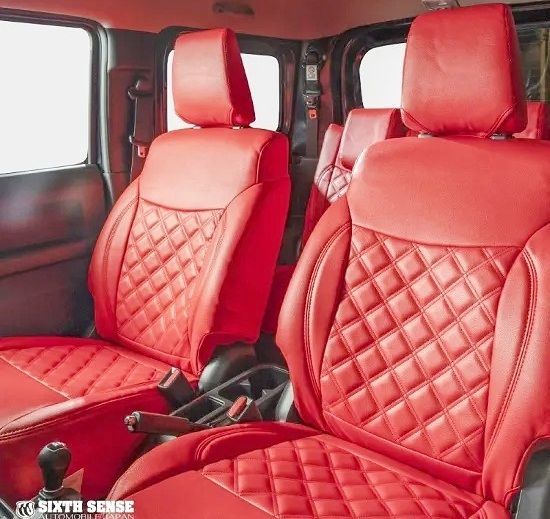M s JB64 ジムニー JB74 ジムニーシエラ SIXTH SENSE シートカバー エクスプロージョン 1台分 レッド シックスセンス SIXTHSENSE パーツ 部品 インテリア 64ジムニー 74ジムニー tesrain537