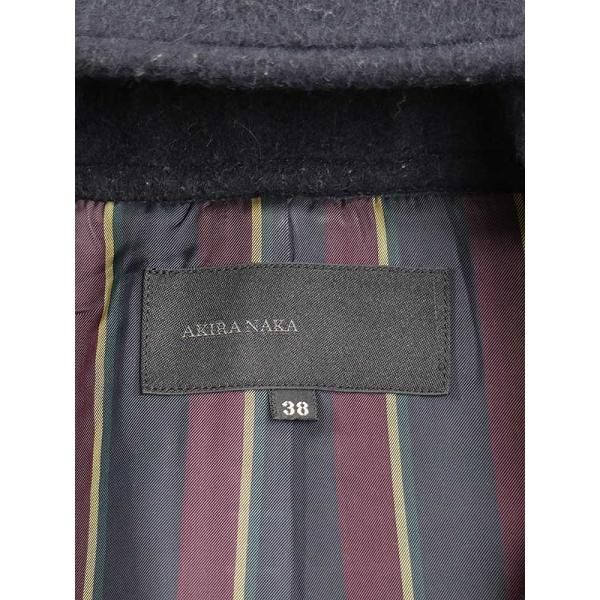 AKIRANAKAアキラナカ14AWウールアルパカダッフルコートネイビーサイズ