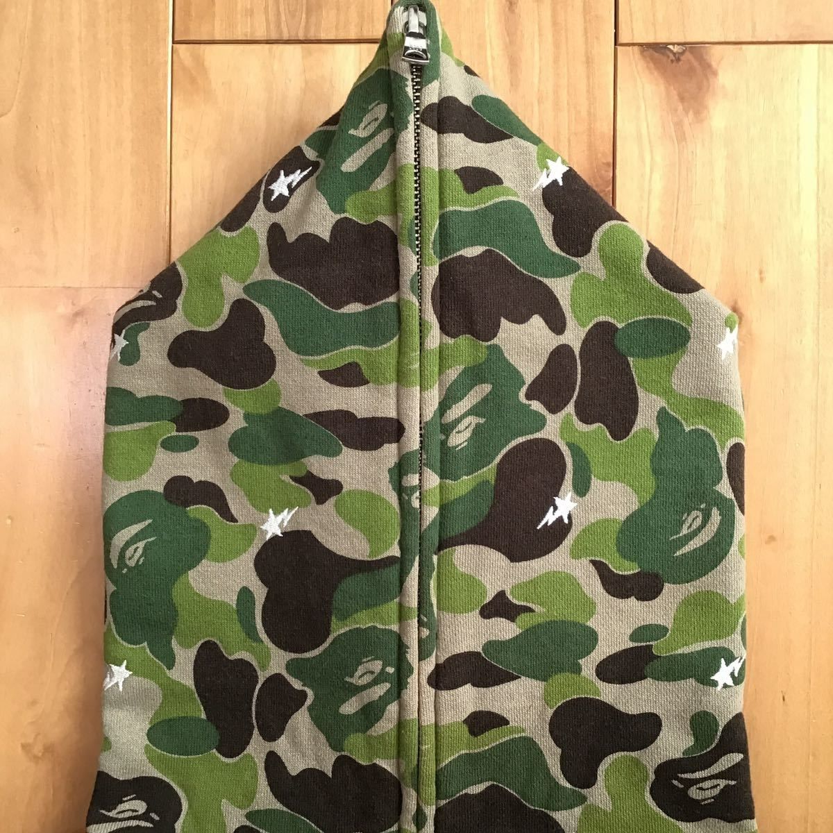 ABC camo BAPE STA フルジップ パーカー Mサイズ a bathing ape star full zip hoodie エイプ  ベイプ アベイシングエイプ 迷彩 NIGO - メルカリ