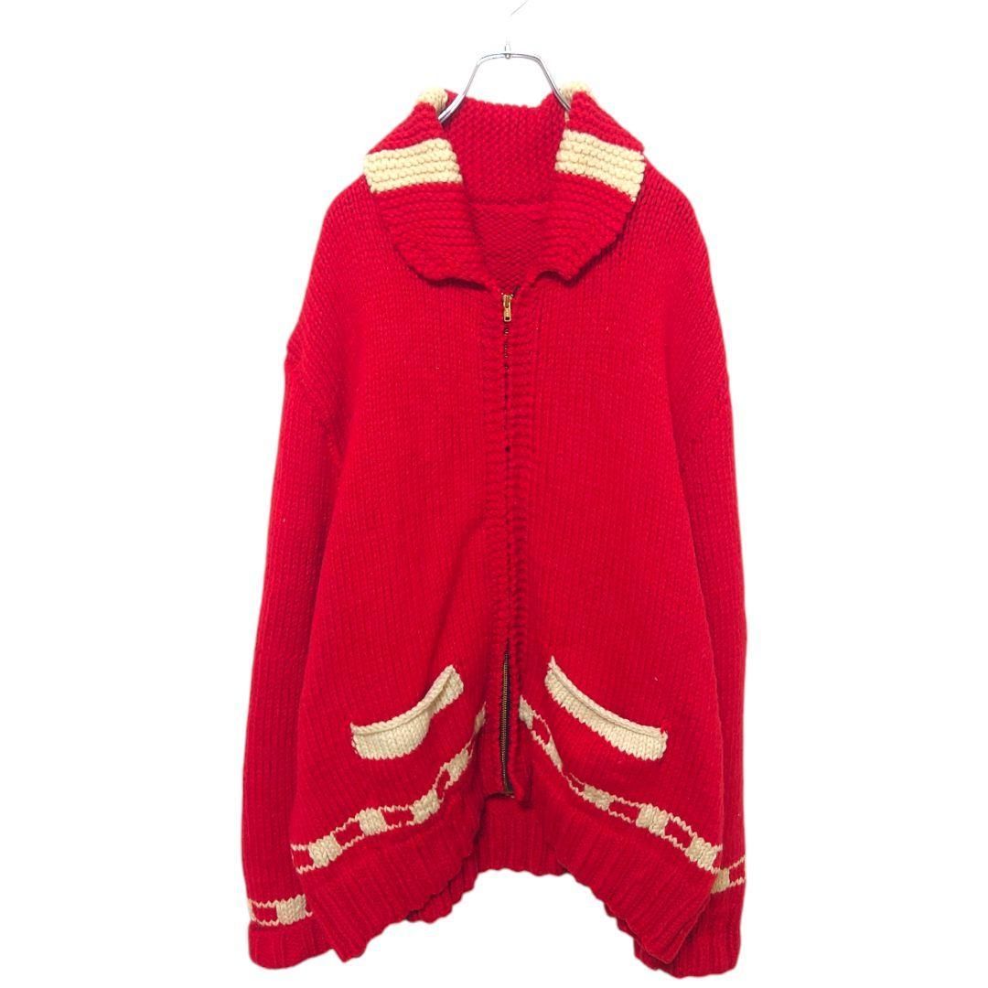 vintage】60～70's アイスホッケー柄 カウチンニット A-3027 - メルカリ