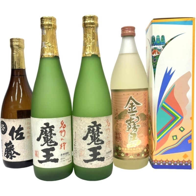焼酎 4本セット おまとめ 魔王 × 2本 | 佐藤 白 | 金霧島 × 各1本 720ml 900ml 25度 未開栓品 52504K3794