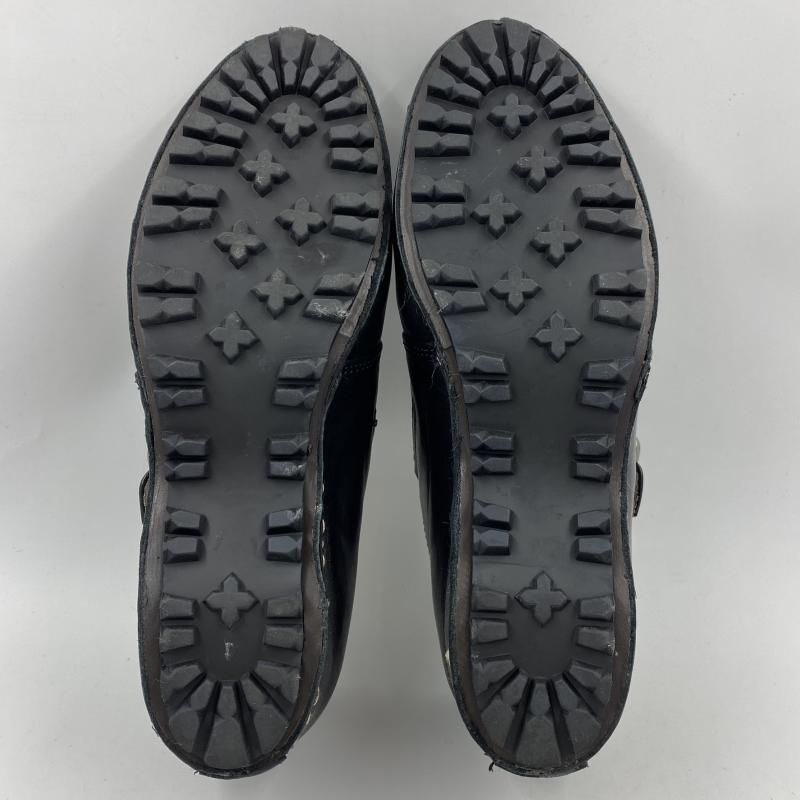中古】SAYA モンクストラップ レザーシューズ ブラック 23.0[24