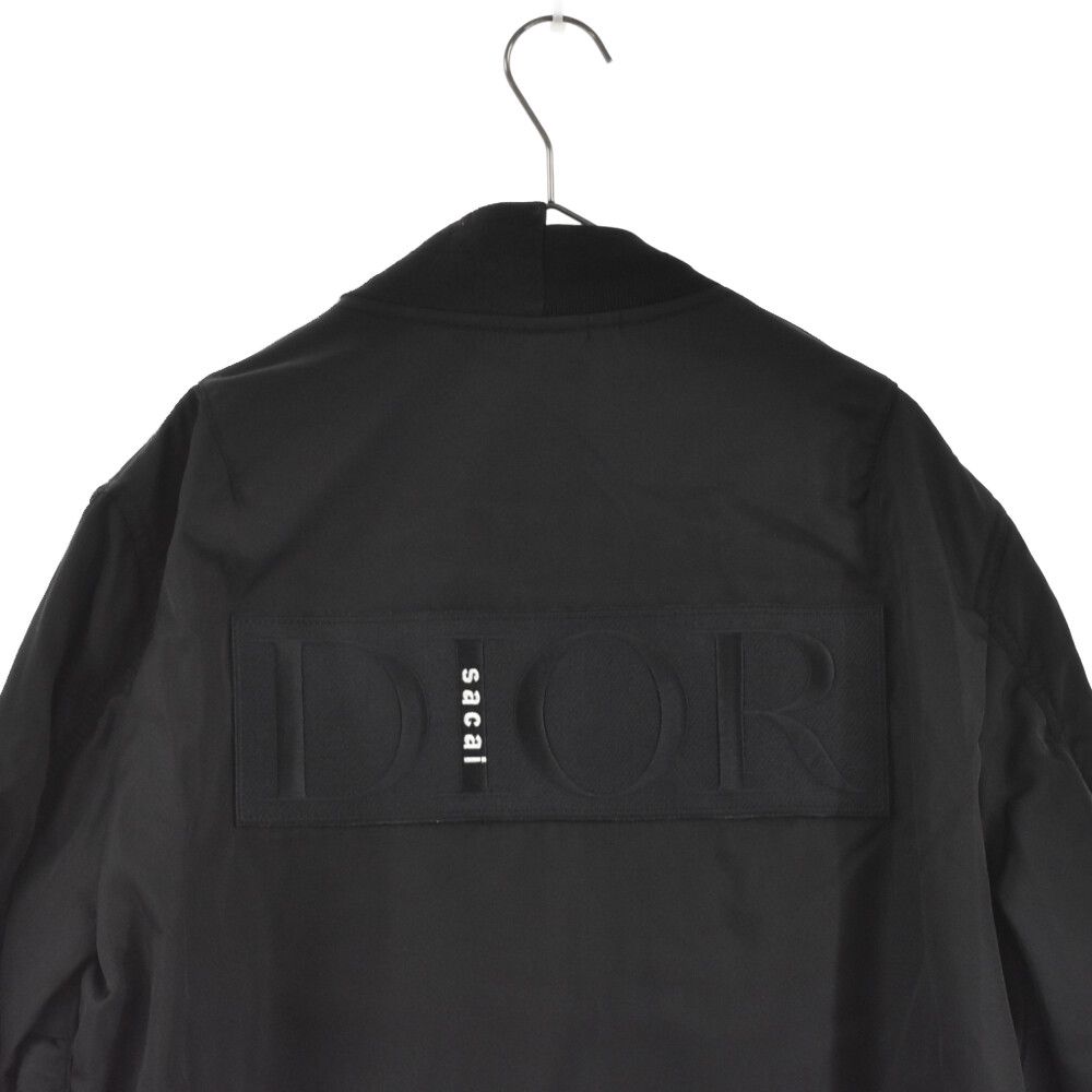 DIOR ディオール 22SS ×sacai ディオール サカイ ドッキングデザイン ハイブリッド ボンバージャケット 213C443A4732 ホワイト