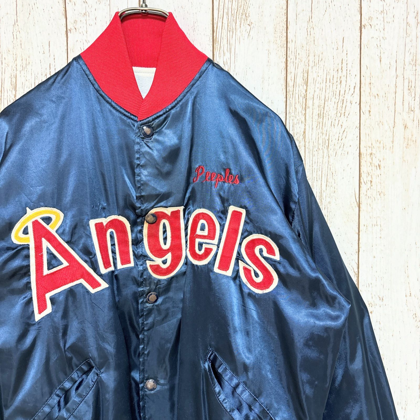 80s USA製 FELCO フェルコ MLB California Angels カリフォルニア・エンゼルス スタジャン スタジアムジャンパー S  メジャーリーグ USA古着 - メルカリ