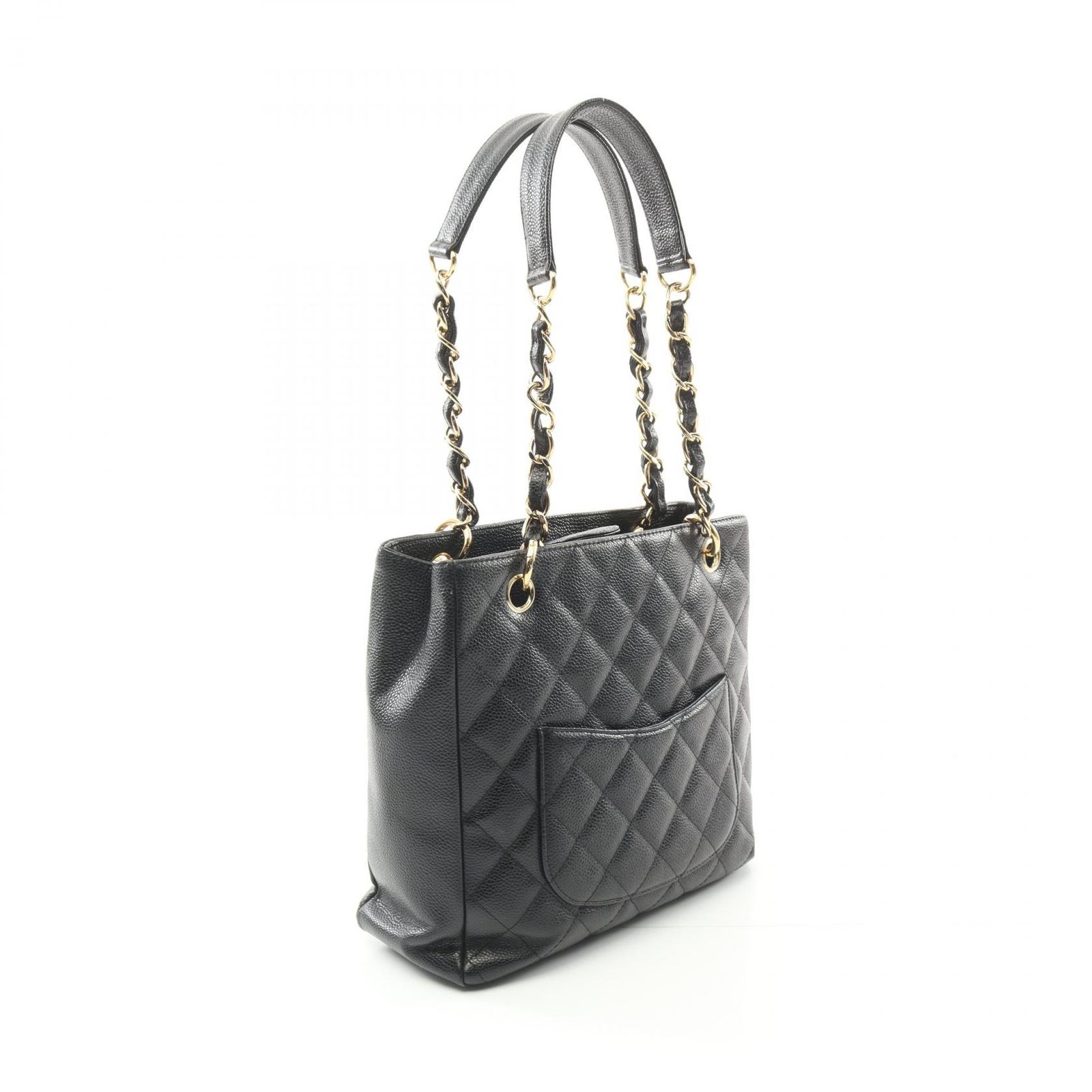  新作続々登場！ シャネル CHANEL トートバッグ マトラッセ PST ブラック レザー PSTトート レディース Used A 品質100％保証!