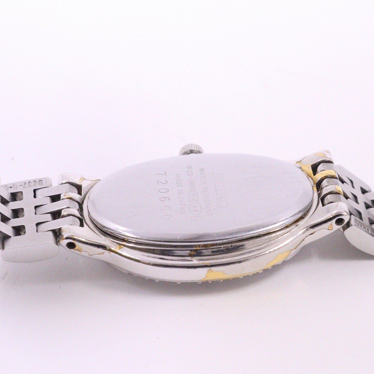 セイコー エクセリーヌ 腕時計 アナログ クオーツ 1F20-6B50 シェル セイコー エクセリーヌ クオーツ 腕時計 1F20-6B50 動いてます