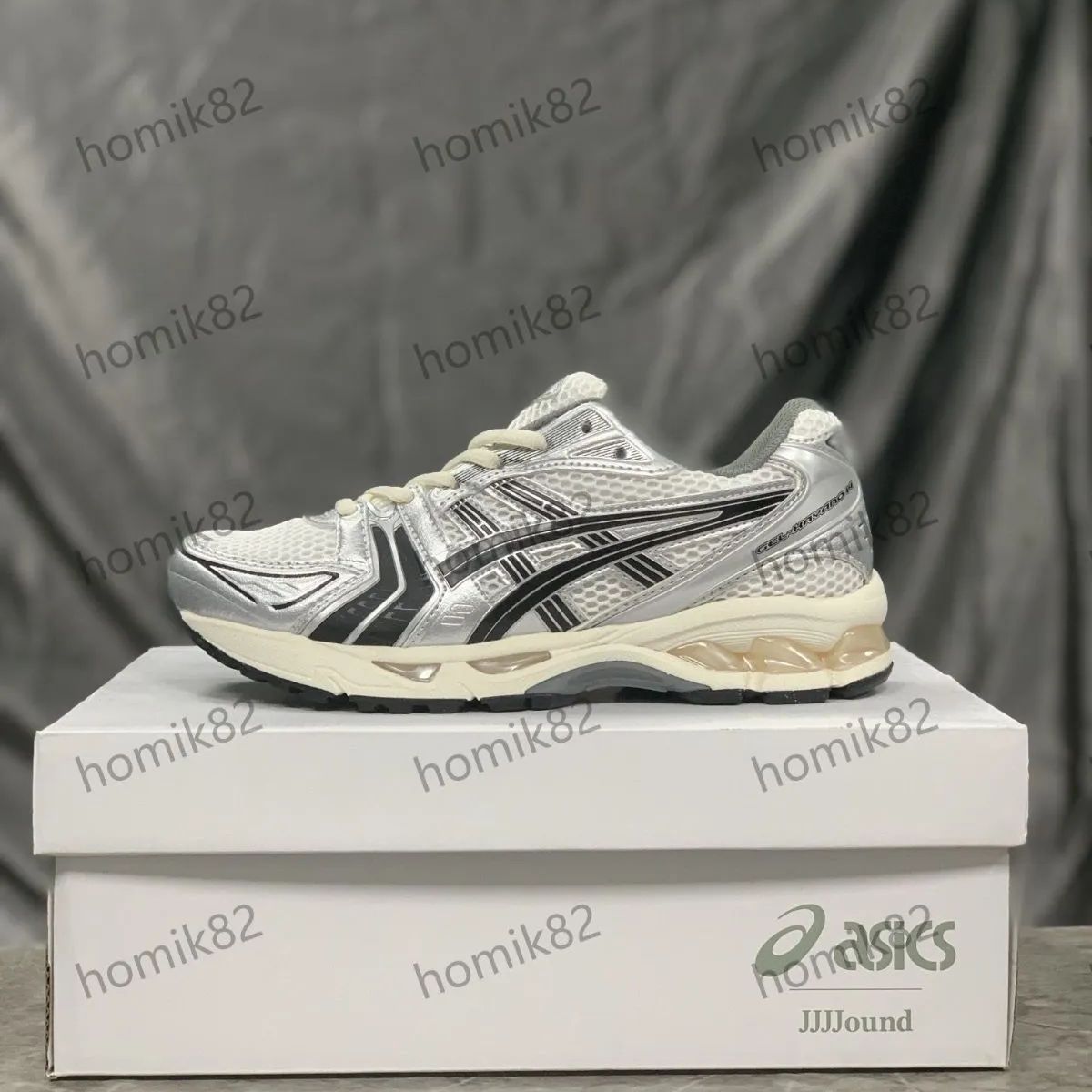 人気 Asics Gel-Kayano 14 男女兼用 スニーカー 箱付 04